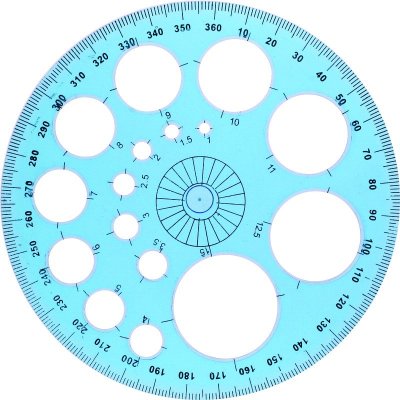 Šablona kružnicová s úhloměrem – Zboží Živě