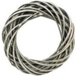 MOREX s.r.o. Věnec šedý proutěný 20 cm – Zbozi.Blesk.cz