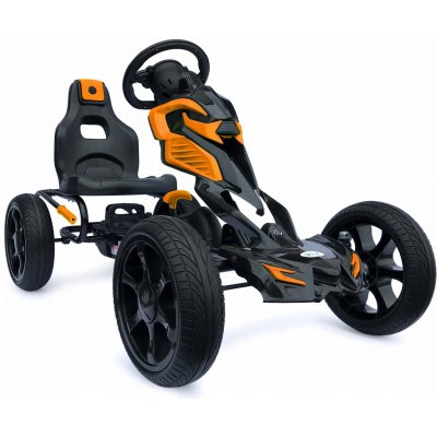 Go-kart Velká šlapací motorkára Scout oranžová EVA kola – Zboží Mobilmania