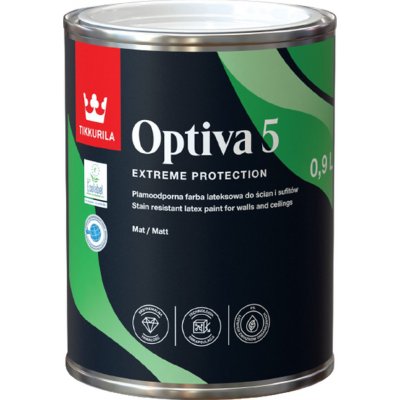 TIKKURILA OPTIVA 5 MATT 2,7 l bílá – Zboží Mobilmania