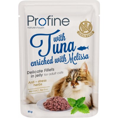 Profine adult cat pro kočky s filety z tuňáka v želé s meduňkou 85 g – Zboží Mobilmania