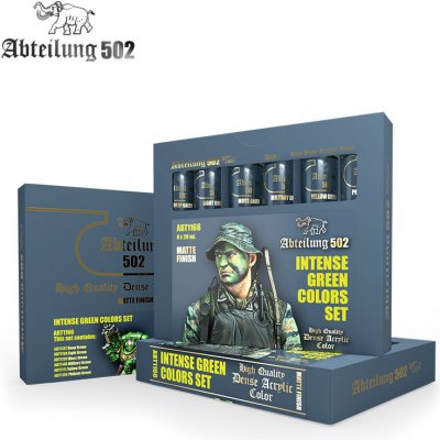 AK Interactive INTENSE GREENS COLORS SET – Hledejceny.cz