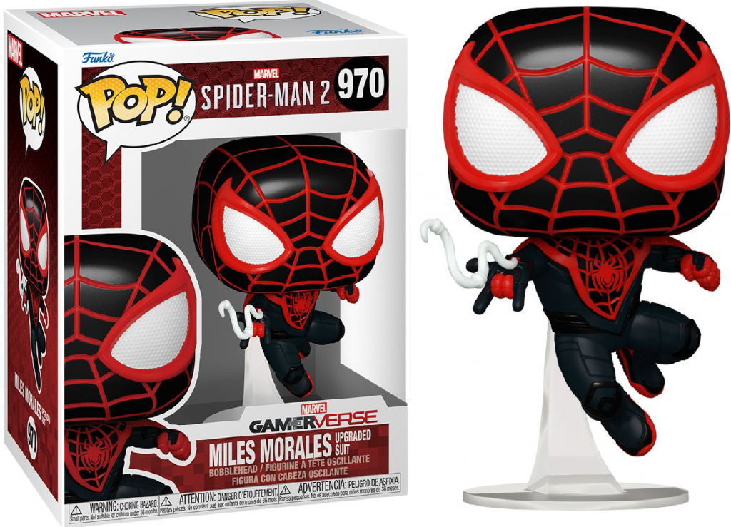 Funko Pop! 970 Marvel SpiderMan 2 Gamerverse Miles Morales Upgraded Suit