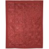Přehoz Sanu Babu přehoz na postel bohatá výšivka sklíčka červený 220 x 260 cm