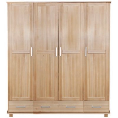 Nábytek z lesa DE-B4 165 x 190 x 60 cm masiv buk – Zboží Mobilmania