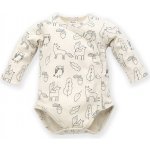 Body dlouhý rukáv s potiskem rozepínací Pinokio Secret Forest Ecru – Hledejceny.cz