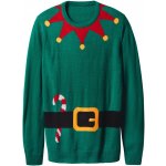 esmara Men pánský vánoční svetr s LED efektem a hudbou zelená – Zboží Dáma