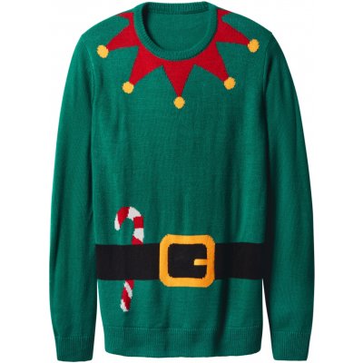 esmara Men pánský vánoční svetr s LED efektem a hudbou zelená – Zboží Dáma