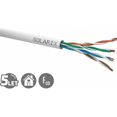 Solarix SXKL-5E-UTP-PVC-GY 305m, kabel UTP lanko (licna), UTP(cat5e), 305m - celé klubo, bez konektoru, PVC – Hledejceny.cz