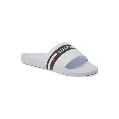 Tommy Hilfiger Corporate Hilfiger Pool Slide Nazouváky FM0FM04911 White – Hledejceny.cz