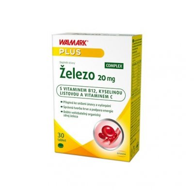 Walmark Železo COMPLEX 20 mg 30 tablet – Hledejceny.cz