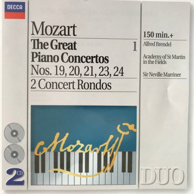 Mozart Wolfgang Amadeus - Great Piano Conc.1 CD – Zboží Mobilmania