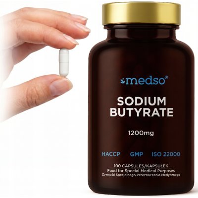 Medso Butyrát sodný 1200 mg 100 veganských kapslí – Hledejceny.cz