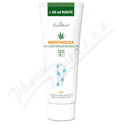 Cannaderm Mentholka chladivé konopné mazání 250 ml – Zboží Mobilmania