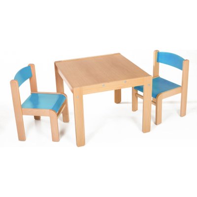 Hajdalánek Dětský stolek Lucas + židličky Luca modrá / modrá – Zboží Dáma
