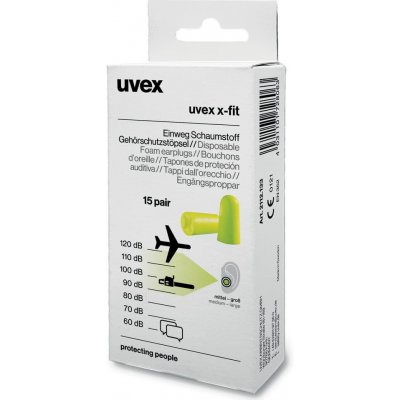 uvex x-fit Špunty do uší, SNR: 37dB 15 párů – Sleviste.cz