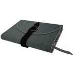 Variabilní kožený obal se sponou kůže šedá semiš – Zboží Dáma