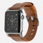 Nomad Modern kožený řemínek Apple Watch stříbrný NM1A4RSM00 – Hledejceny.cz