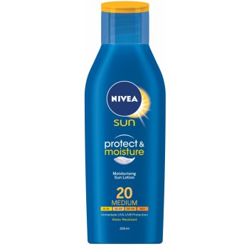 Nivea Sun Protect & Moisture hydratační mléko na opalování SPF20 200 ml