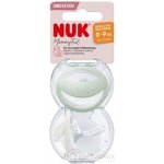 Nuk silikon šidítko MommyFeel 2 ks broskvová/krémová – Zboží Mobilmania