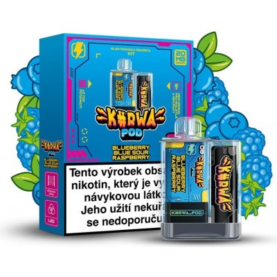 Kurwa Pod Blueberry Blue Sour Raspberry 20 mg 700 potáhnutí – Hledejceny.cz