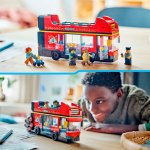 LEGO® City 60407 Červený dvoupodlažní vyhlídkový autobus – Zboží Dáma