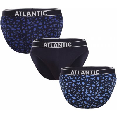 Atlantic 151 3-pak nie/gra/nie pánské slipy mix – Sleviste.cz