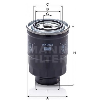 MANN FILTER Palivový filtr WK 8052 Z – Hledejceny.cz