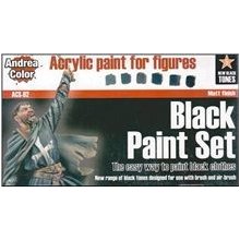 ACS-02 Sada barev 17ml Black Paint Set