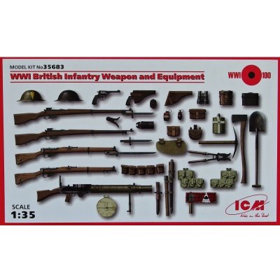 ICM British Infantry WWI Weapon and Equipment 35683 1:35