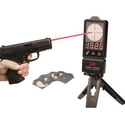 Laser Ammo Set LaserPET II, elektronický terč + 9 mm Luger, SureStrike Cartridge, červený laser, – Zboží Dáma