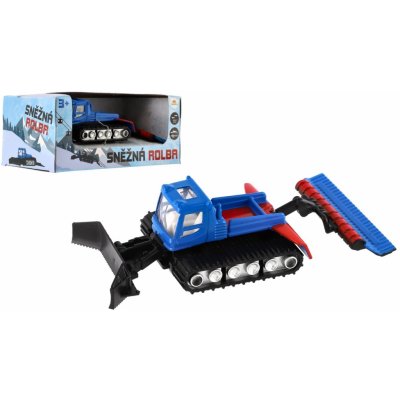 Teddies Sněžná rolba kov/plast 12cm na volný chod v krabičce 14x6x8cm – Hledejceny.cz