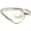 Prsteny Pattic prsten z bílého zlata s perlou PR185098901