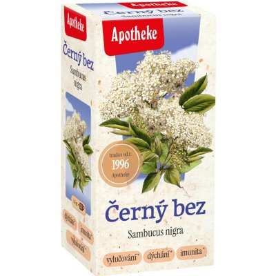 Apotheke Černý bez květ 20 x 1,5 g – Hledejceny.cz