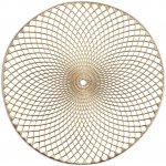 Zeller Prostírání Mandala kulaté plastové zlaté průměr 38cm – Zbozi.Blesk.cz