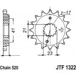 JT Sprockets JTF 1322-15 | Zboží Auto