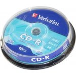 Verbatim CD-R 700MB 52x, spindle, 10ks (43437) – Sleviste.cz