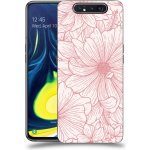 Pouzdro ACOVER Samsung Galaxy A80 A805F s motivem Floral I – Zboží Mobilmania