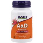Now Vitamin A D 10 000 400 IU 100 softgel kapslí – Hledejceny.cz