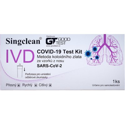 Hangzhou Singclean COVID 19 Test Kit Colloidal Gold Method 1 ks – Hledejceny.cz