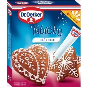 Dr. Oetker Tubičky na zdobení bílé 4 ks 4x19 g