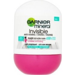Garnier Mineral Invisible Black White Colors Floral Touch 48h Antiperspirant roll-on 50 ml