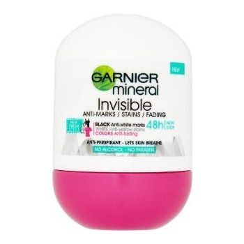 Garnier Mineral Invisible Black White Colors Floral Touch 48h Antiperspirant roll-on 50 ml