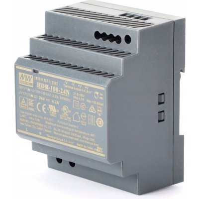 Napájecí zdroj na DIN lištu Mean Well HDR-100-12 – Hledejceny.cz