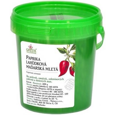 Grešík Paprika lahůdková maďarská mletá kbelíček 400 g – Hledejceny.cz