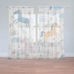 Sablio Záclony Duhoví jednorožci: 2ks 150x250cm – Hledejceny.cz