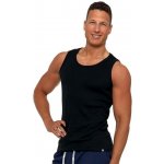 Bavlněné pánské tílko Basic černé – Sleviste.cz