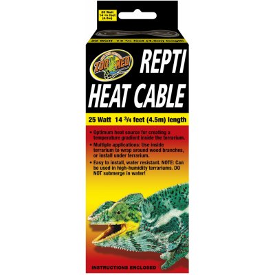 Zoo Med Repti Heat Cable 25W, 4,5m – Zboží Mobilmania