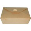 Jednorázové nádobí gastro obaly, s.r.o. EKO papírová krabička na jídlo papírový menubox 210x150x60mm