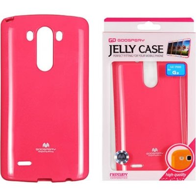 Pouzdro JellyCase LG G3 růžové – Zboží Mobilmania